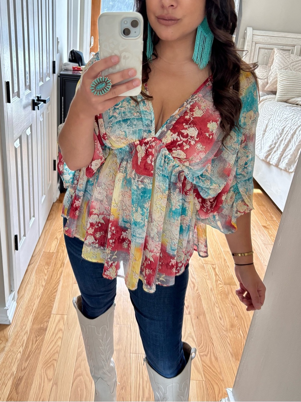 Bucketlist boho top gold details